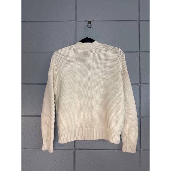 Women's Alex Mill Nico Chunky Knit 100% Cotton Cardigan size S Bohemian Cottage - Picture 5 of 6